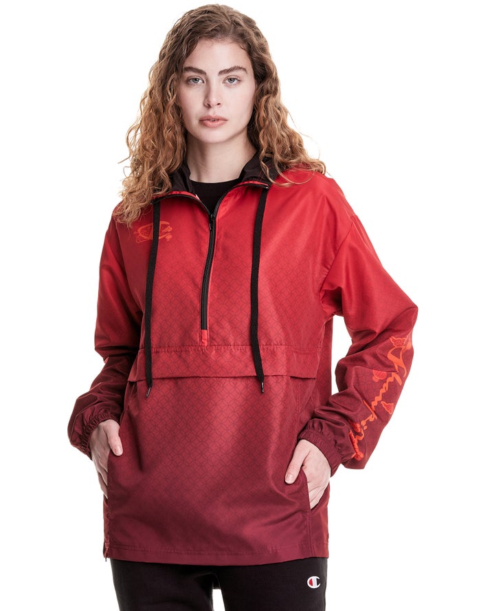 Champion Ultrafuse™ Anorak Crouching Tiger - Naisten Punainen Takki - Suomi 3427589-GJ